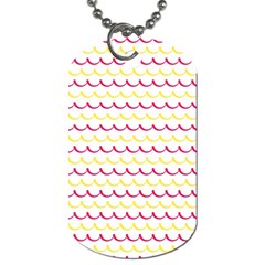 Pattern Waves Dog Tag (two Sides)