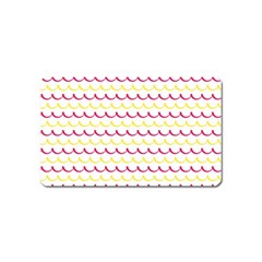 Pattern Waves Magnet (name Card) by artworkshop