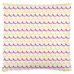 Pattern Waves Large Cushion Case (one Side) by artworkshop