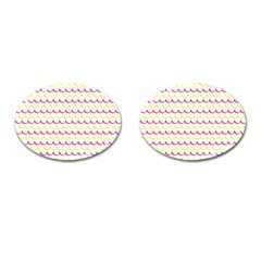 Pattern Waves Cufflinks (oval) by artworkshop