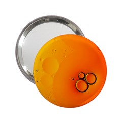 Wallpaper Liquid Bubbles Macro Orange Bright 2 25  Handbag Mirrors by artworkshop