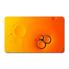 Wallpaper Liquid Bubbles Macro Orange Bright Magnet (rectangular) by artworkshop