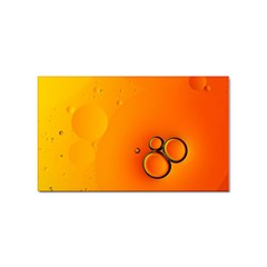 Wallpaper Liquid Bubbles Macro Orange Bright Sticker Rectangular (100 Pack) by artworkshop