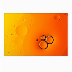Wallpaper Liquid Bubbles Macro Orange Bright Postcards 5  X 7  (pkg Of 10) by artworkshop