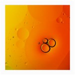 Wallpaper Liquid Bubbles Macro Orange Bright Medium Glasses Cloth (2 Sides) Front