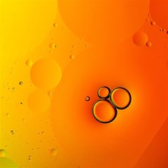 Wallpaper Liquid Bubbles Macro Orange Bright Play Mat (rectangle) by artworkshop