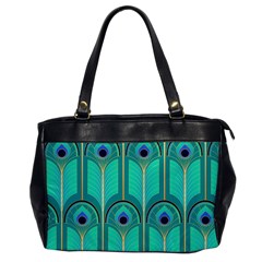 Gradient Art Deco Pattern Design Oversize Office Handbag by artworkshop