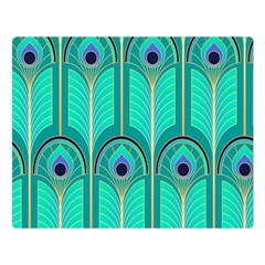 Gradient Art Deco Pattern Design Premium Plush Fleece Blanket (large) by artworkshop