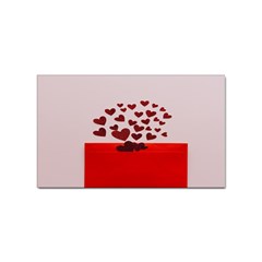 Love Envelope Logo Valentine Sticker Rectangular (100 Pack) by artworkshop