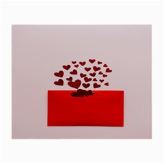 Love Envelope Logo Valentine Small Glasses Cloth by artworkshop