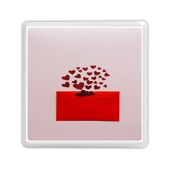 Love Envelope Logo Valentine Memory Card Reader (square) by artworkshop