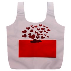 Love Envelope Logo Valentine Full Print Recycle Bag (xxl) by artworkshop