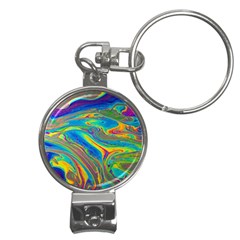 My Bubble Project Fit To Screen Nail Clippers Key Chain by artworkshop