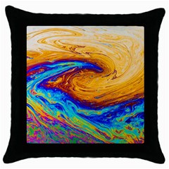 My Bubble Project Throw Pillow Case (Black)