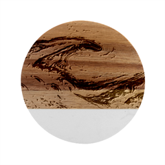 My Bubble Project Marble Wood Coaster (Round)