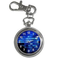 Pattern Blue Logo Key Chain Watches