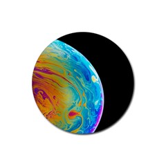 Soap Bubble Project Rubber Round Coaster (4 Pack) by artworkshop