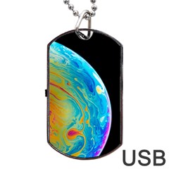 Soap Bubble Project Dog Tag Usb Flash (one Side) by artworkshop