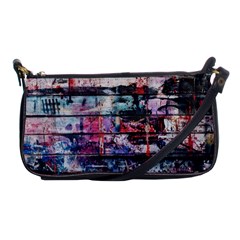 Splattered Paint On Wall Shoulder Clutch Bag by artworkshop