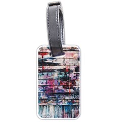 Splattered Paint On Wall Luggage Tag (one Side) by artworkshop
