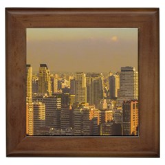 Buenos Aires City Aerial View002 Framed Tile by dflcprintsclothing