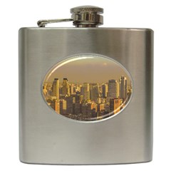 Buenos Aires City Aerial View002 Hip Flask (6 Oz) by dflcprintsclothing
