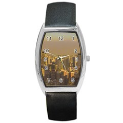 Buenos Aires City Aerial View002 Barrel Style Metal Watch by dflcprintsclothing