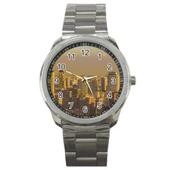 Buenos Aires City Aerial View002 Sport Metal Watch by dflcprintsclothing