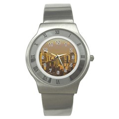 Buenos Aires City Aerial View002 Stainless Steel Watch by dflcprintsclothing