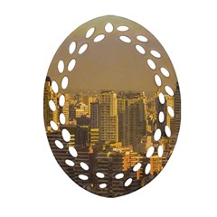 Buenos Aires City Aerial View002 Ornament (oval Filigree) by dflcprintsclothing