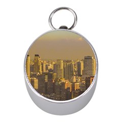 Buenos Aires City Aerial View002 Mini Silver Compasses by dflcprintsclothing