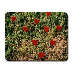 Valentine Day Heart Forest Small Mousepad by artworkshop
