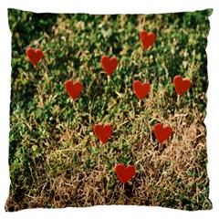 Valentine Day Heart Forest Standard Premium Plush Fleece Cushion Case (one Side) by artworkshop