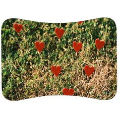 Valentine Day Heart Forest Velour Seat Head Rest Cushion by artworkshop