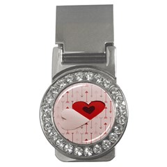 Valentine Day Heart Love Logo Money Clips (cz)  by artworkshop