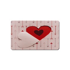Valentine Day Heart Love Logo Magnet (name Card) by artworkshop
