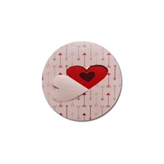 Valentine Day Heart Love Logo Golf Ball Marker (4 Pack)