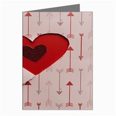 Valentine Day Heart Love Logo Greeting Cards (pkg Of 8) by artworkshop