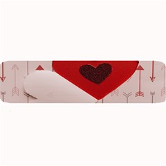 Valentine Day Heart Love Logo Large Bar Mat by artworkshop