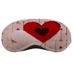 Valentine Day Heart Love Logo Sleeping Mask by artworkshop