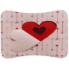 Valentine Day Heart Love Logo Velour Seat Head Rest Cushion by artworkshop