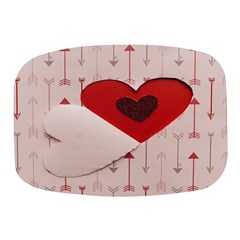 Valentine Day Heart Love Logo Mini Square Pill Box by artworkshop
