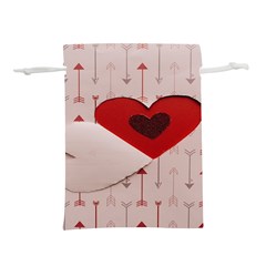 Valentine Day Heart Love Logo Lightweight Drawstring Pouch (s) by artworkshop