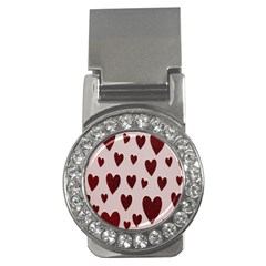 Valentine Day Heart Love Pattern Money Clips (cz)  by artworkshop