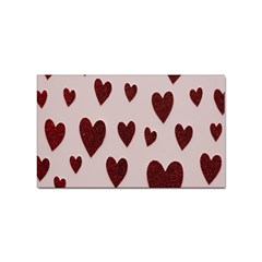 Valentine Day Heart Love Pattern Sticker Rectangular (100 Pack)