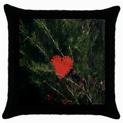 Valentine Day Heart Love Throw Pillow Case (black)