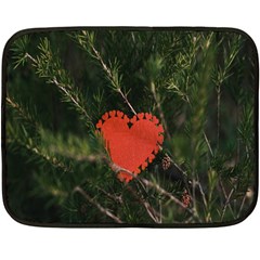 Valentine Day Heart Love Fleece Blanket (mini) by artworkshop