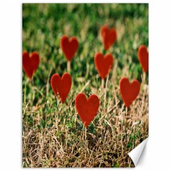 Valentine Day Heart Pattern Love Canvas 18  X 24  by artworkshop