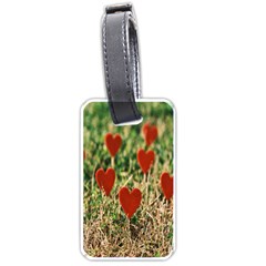 Valentine Day Heart Pattern Love Luggage Tag (one Side) by artworkshop