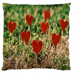 Valentine Day Heart Pattern Love Large Cushion Case (two Sides)